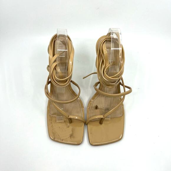Schutz Krist Patent Leather Leather Sandals Women's 9 US - Picture 5 of 9